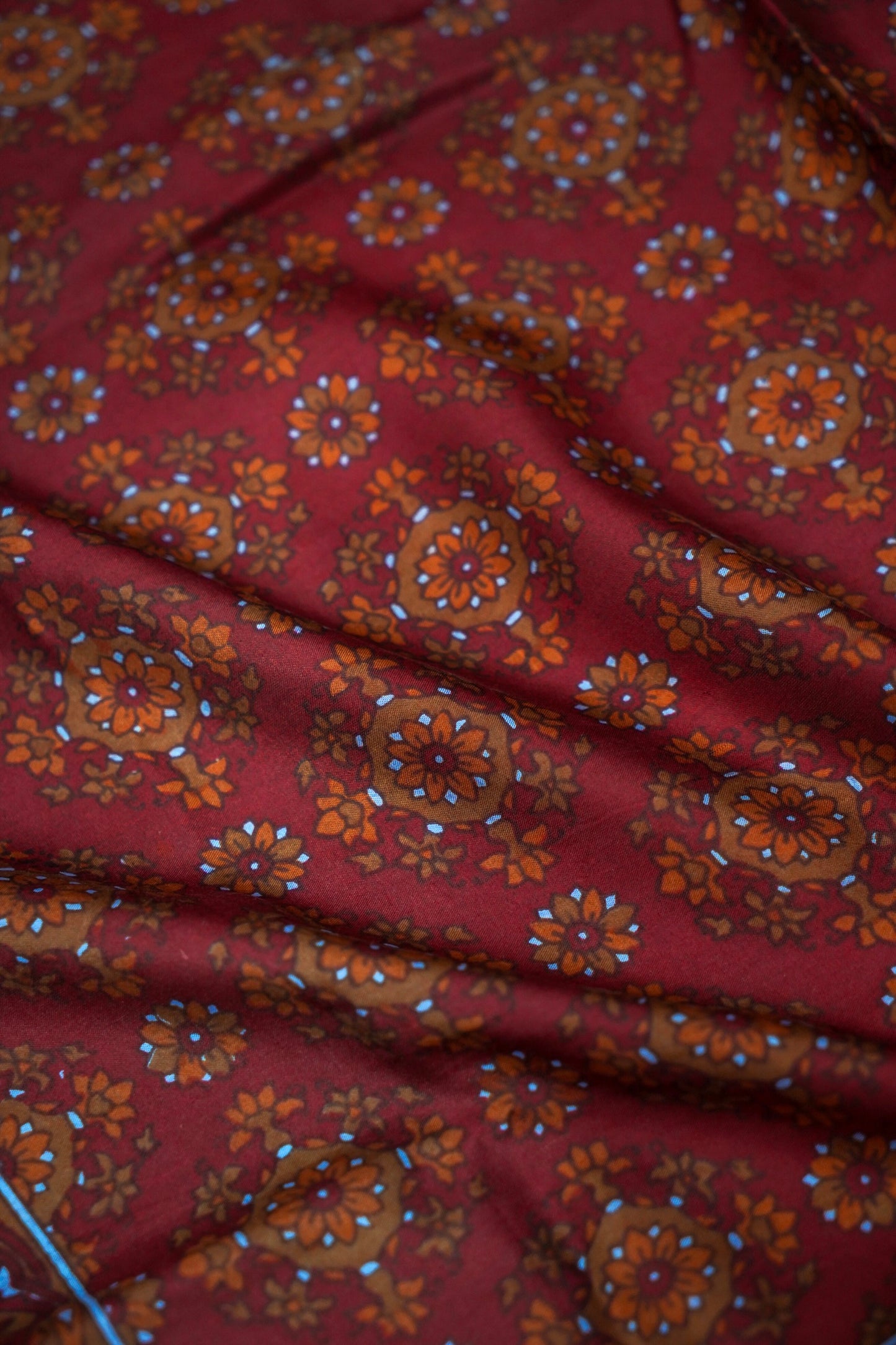 Printed Silk Scarf from Benaras