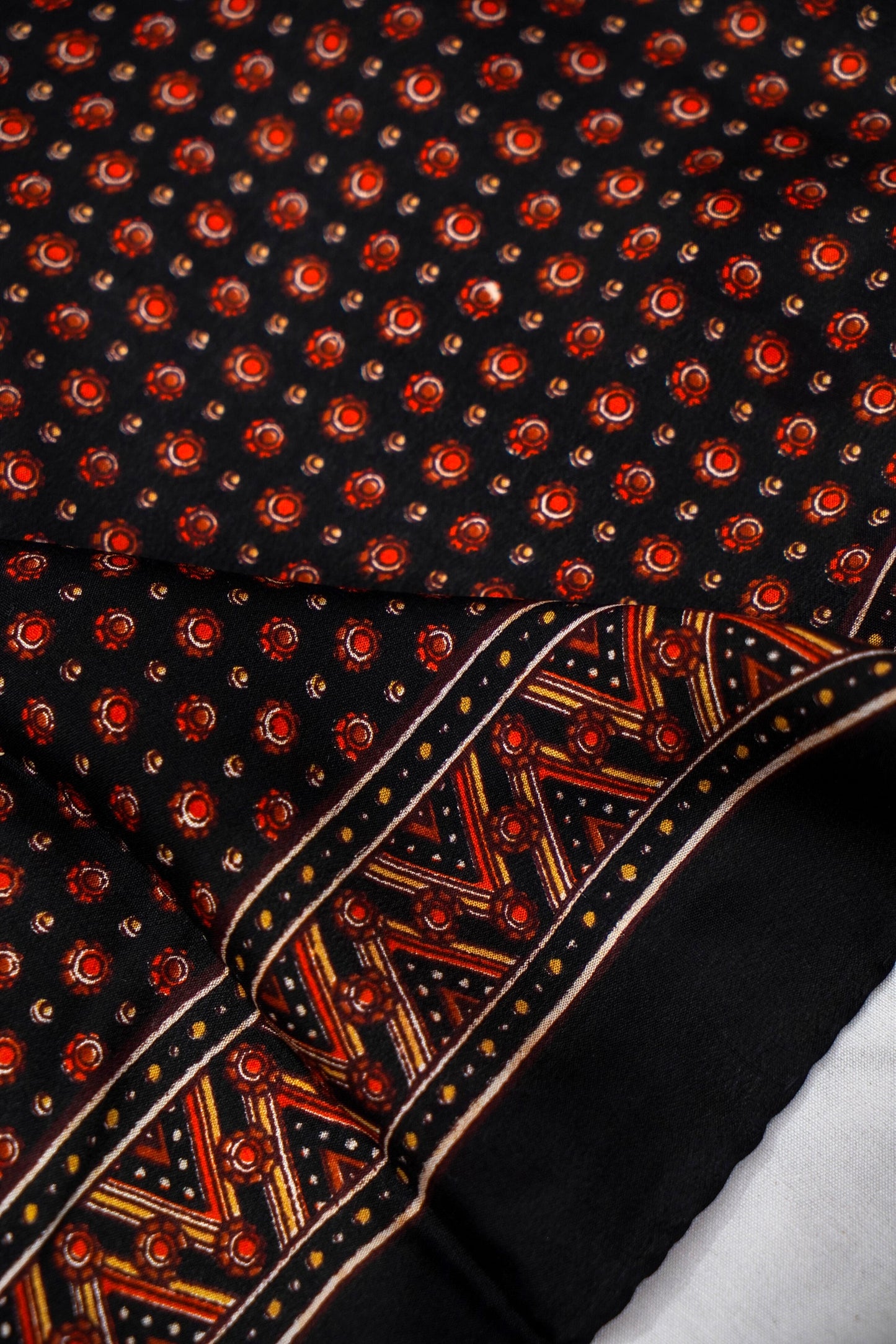 Printed Silk Scarf from Benaras