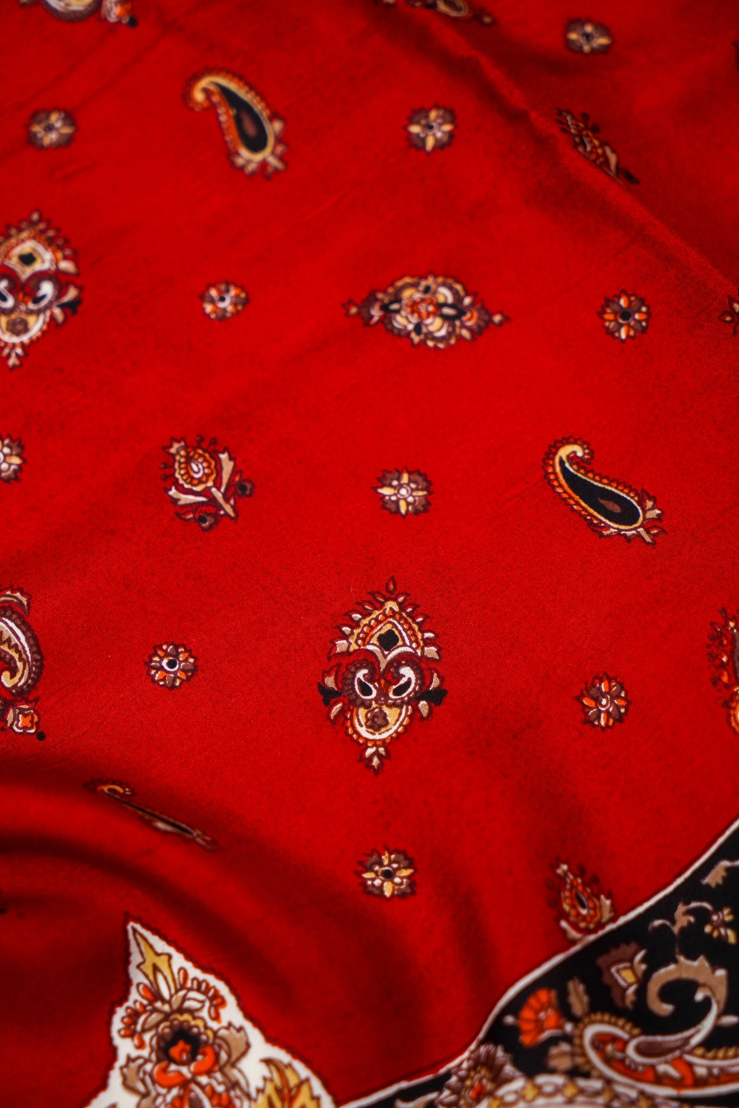 Printed Silk Scarf from Benaras