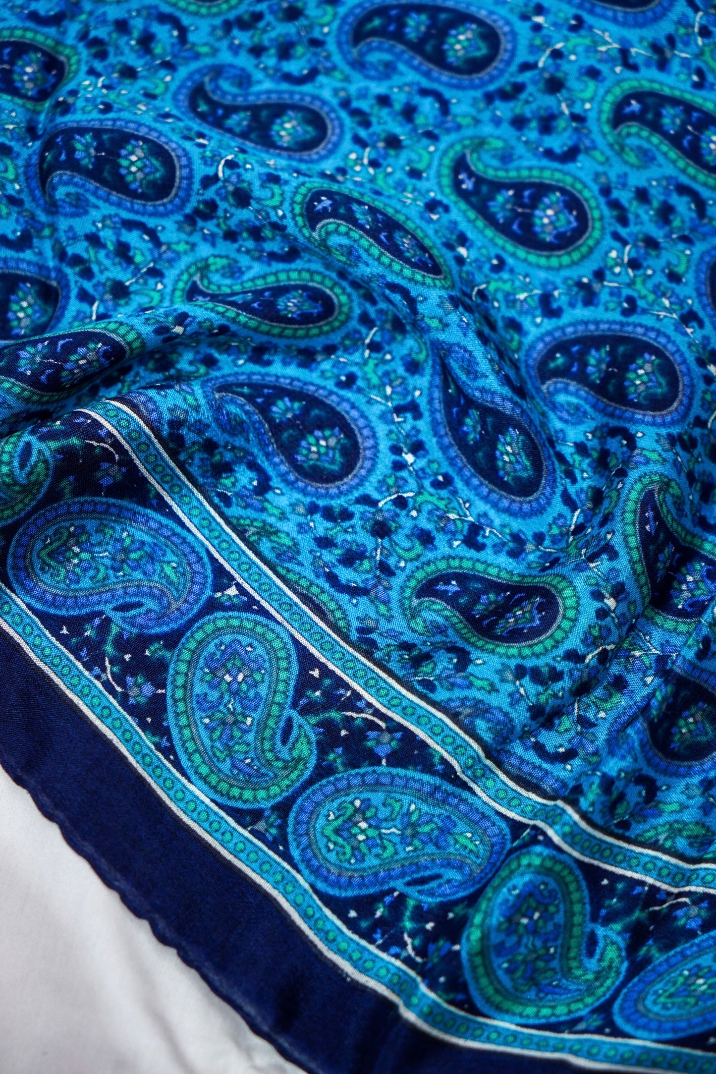 Printed Silk Scarf from Benaras