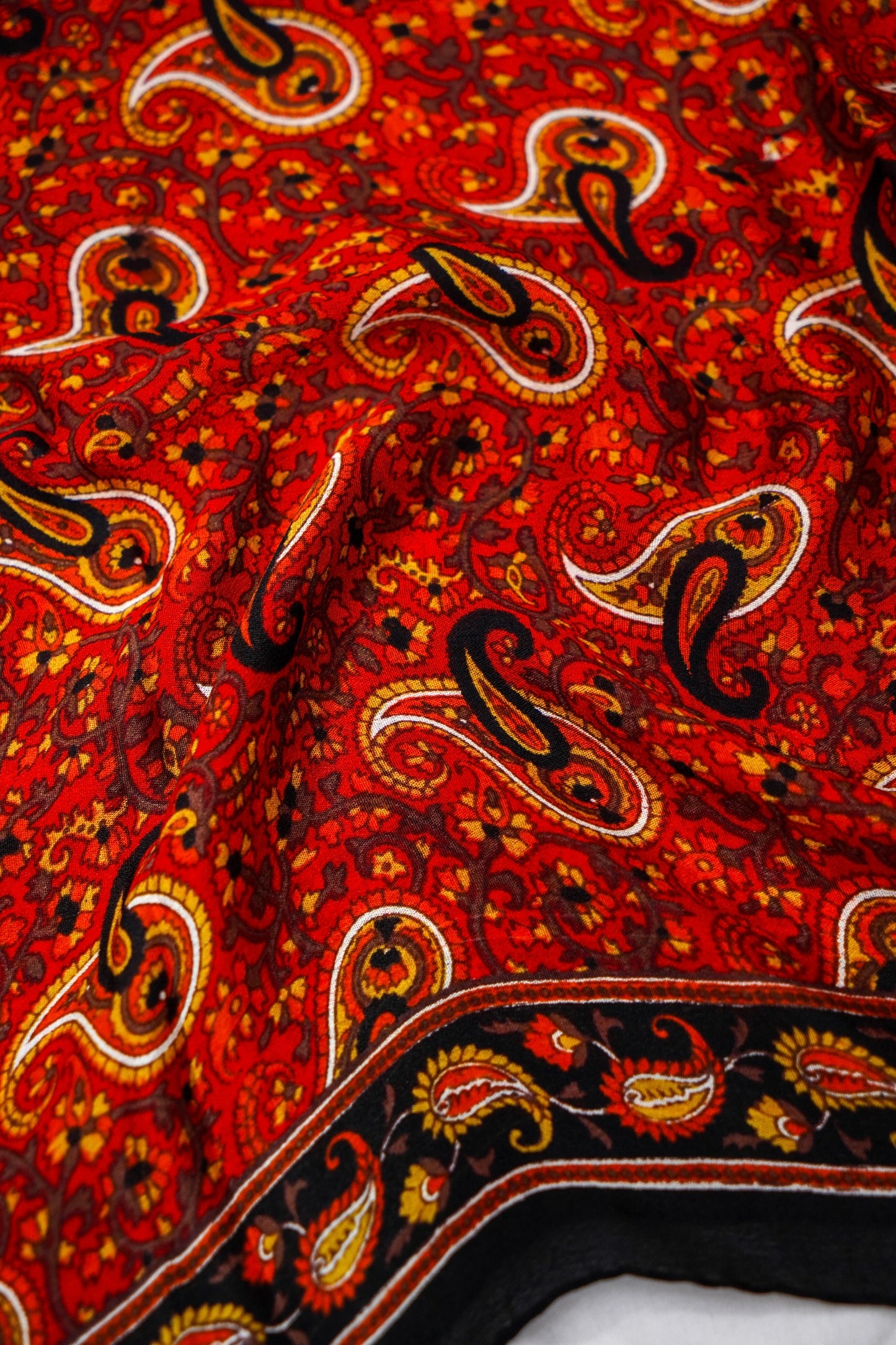 Printed Silk Scarf from Benaras