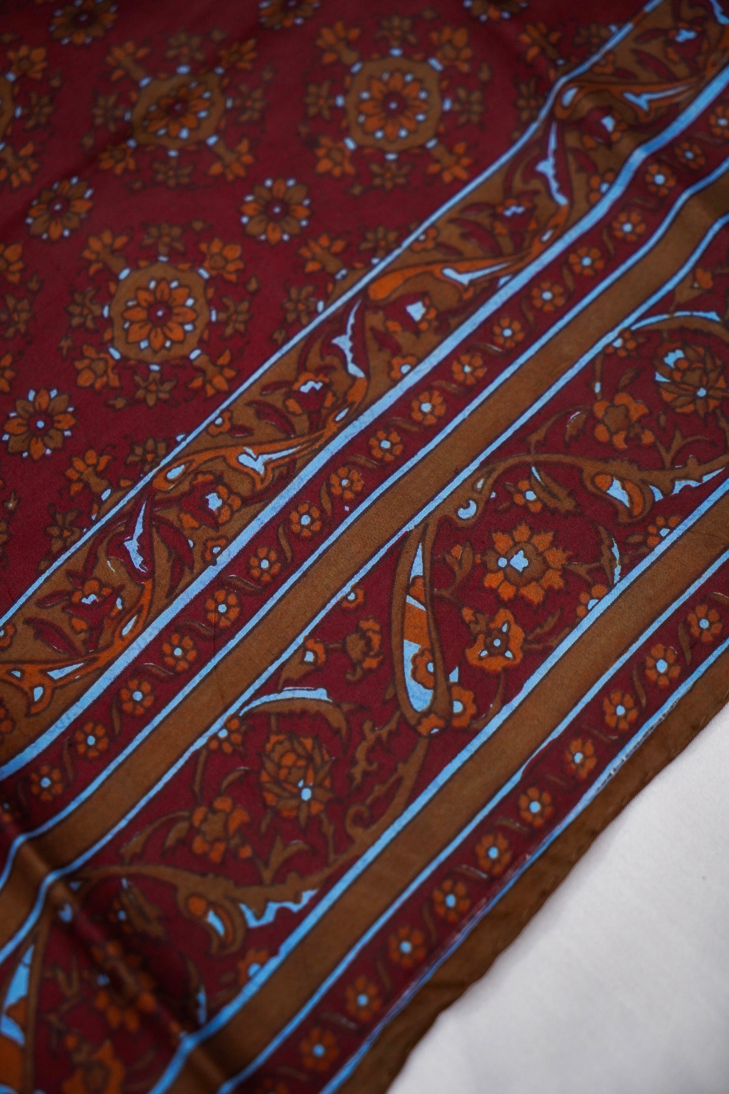 Printed Silk Scarf from Benaras