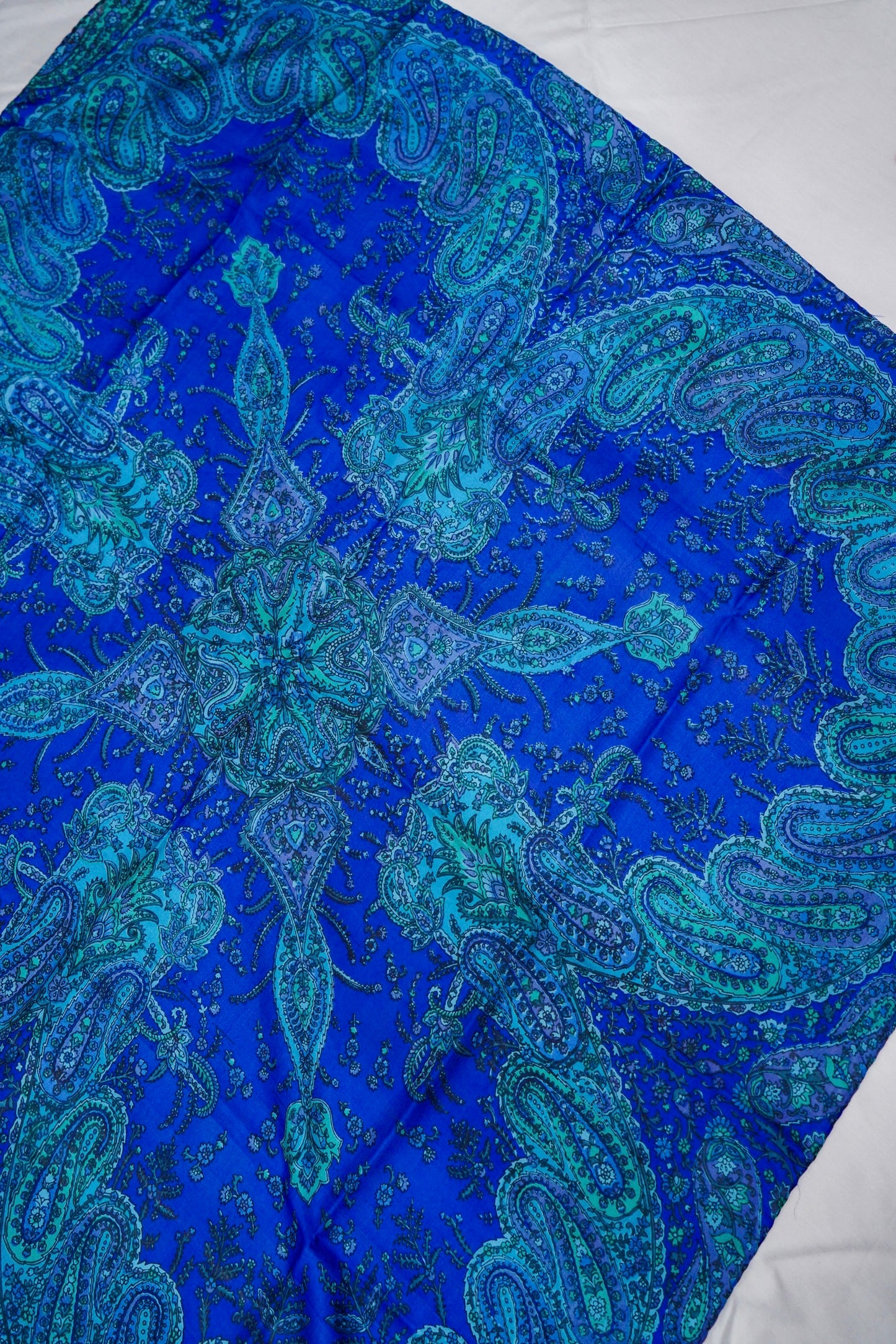 Printed Silk Scarf from Benaras