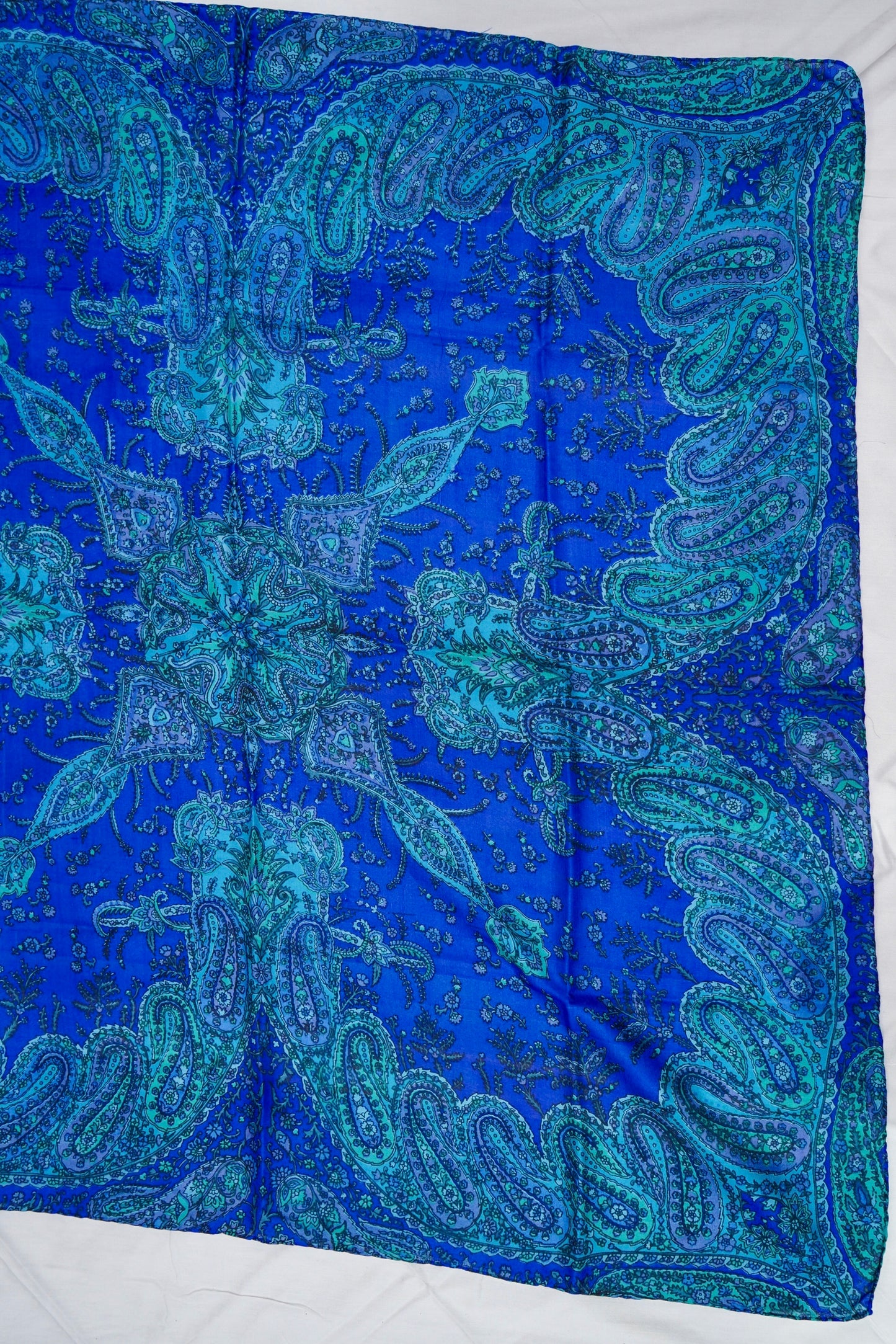 Printed Silk Scarf from Benaras