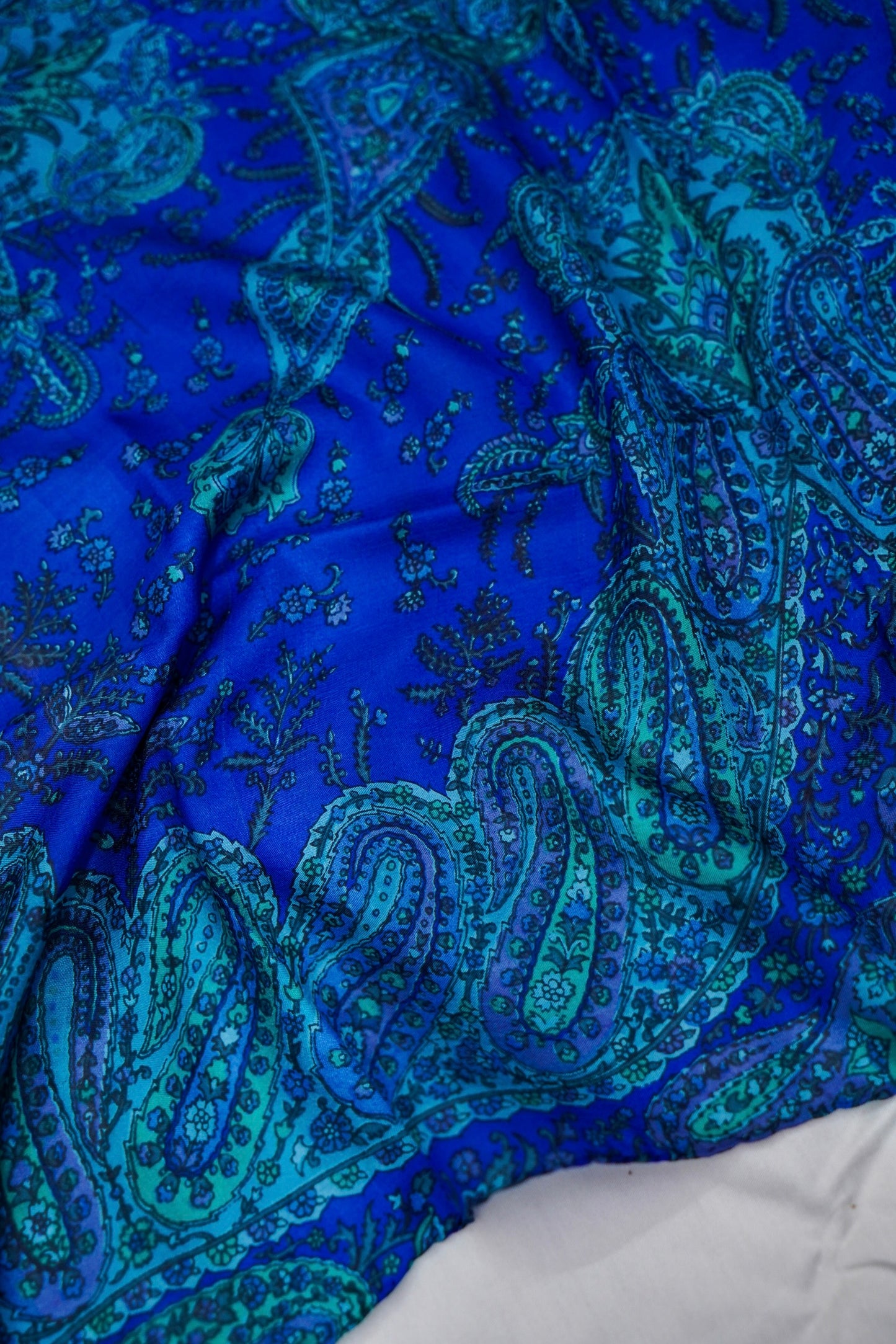 Printed Silk Scarf from Benaras