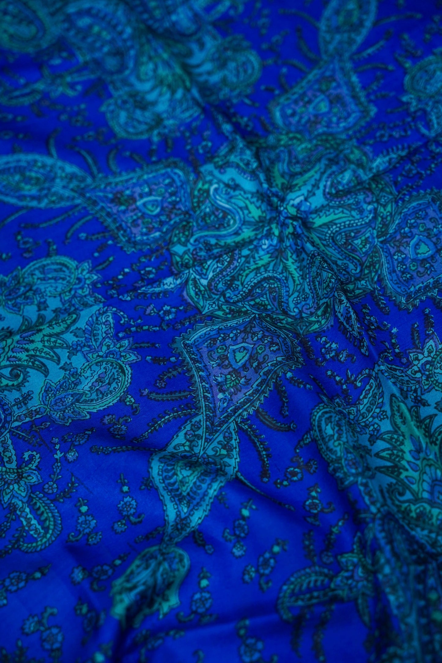 Printed Silk Scarf from Benaras