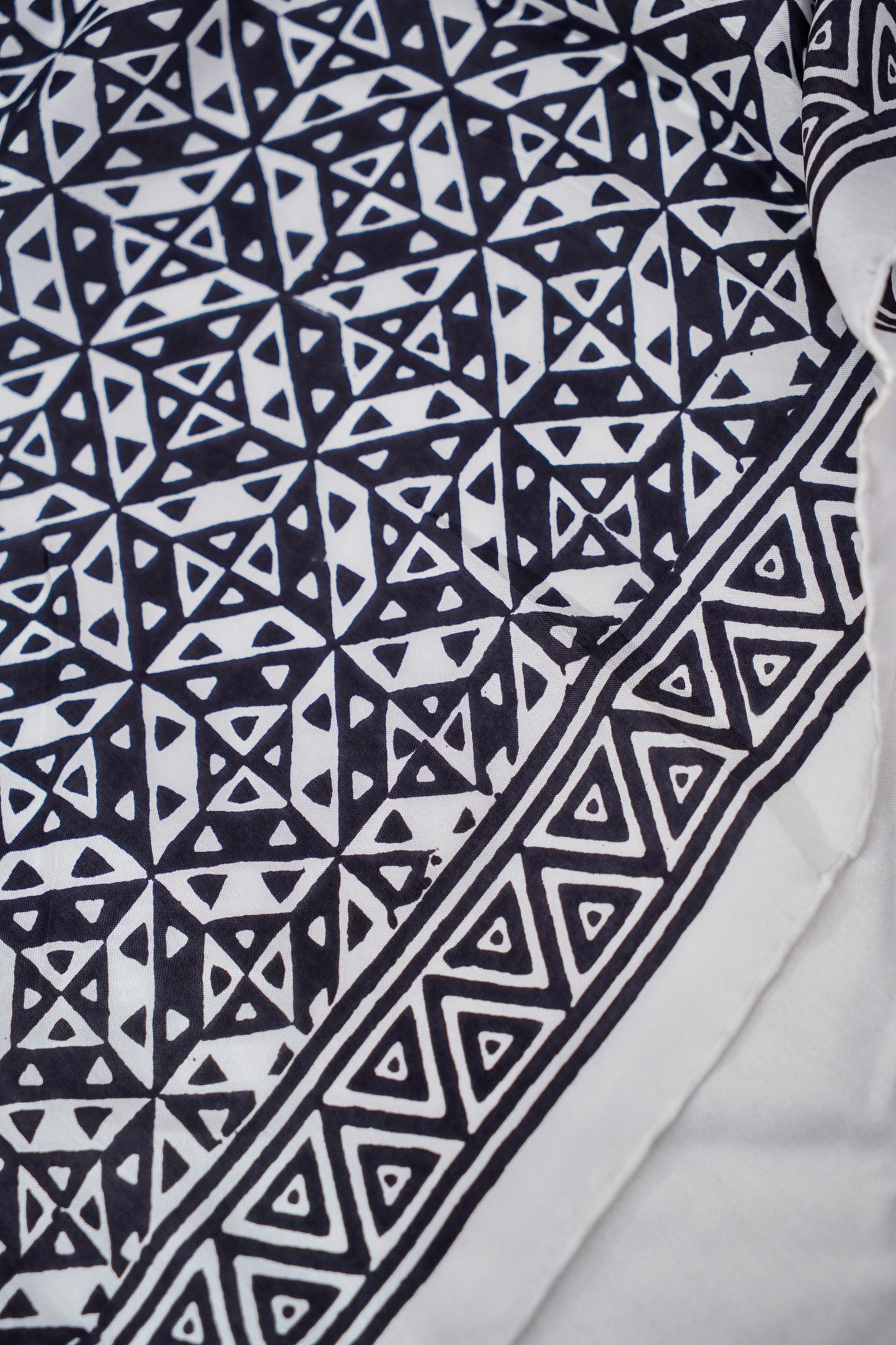 Printed Silk Scarf from Benaras