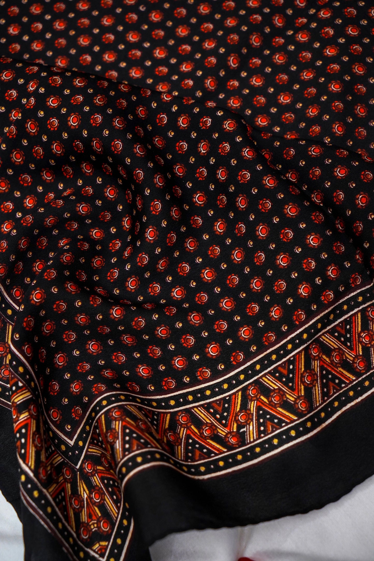 Printed Silk Scarf from Benaras