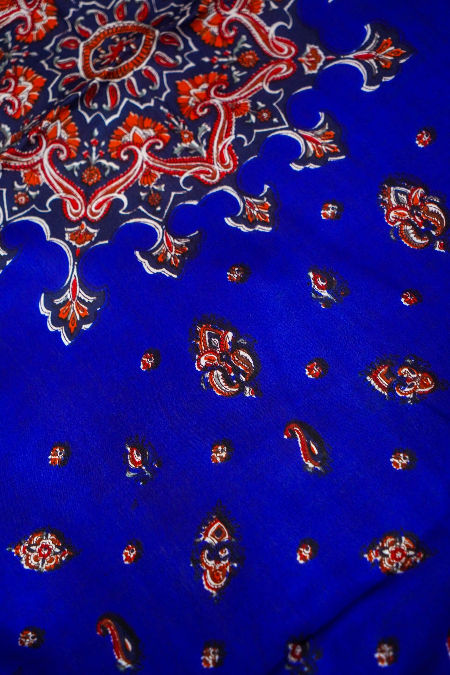 Printed Silk Scarf from Benaras