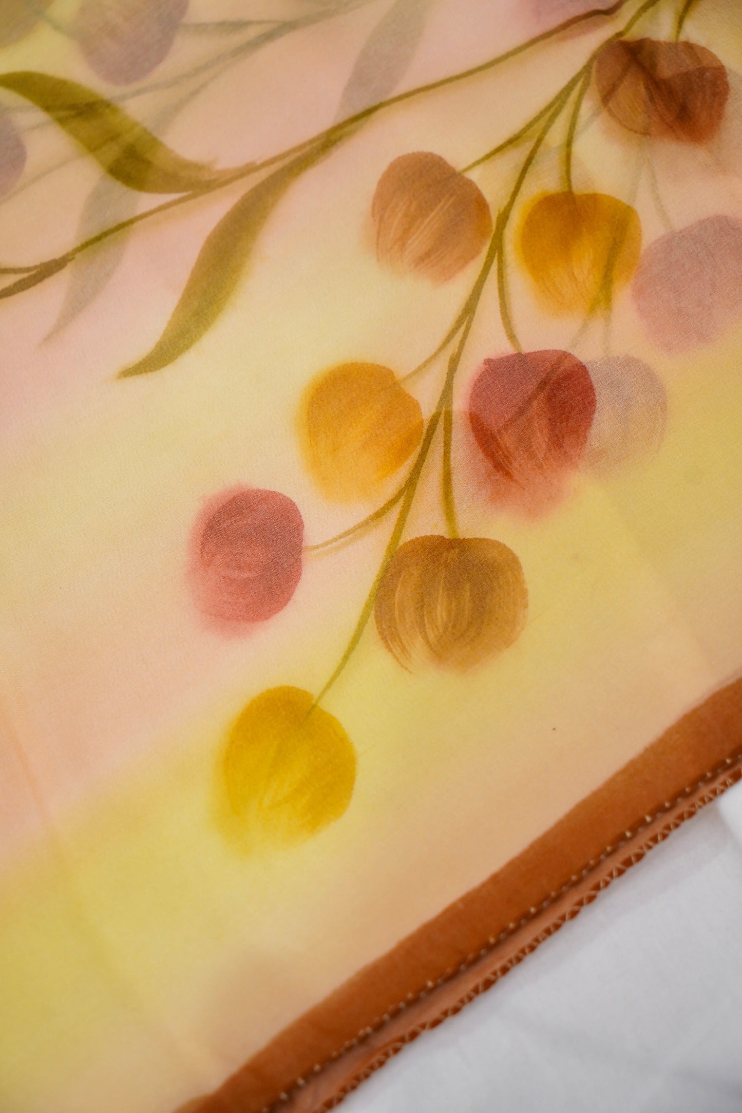 Printed Silk Scarf from Benaras