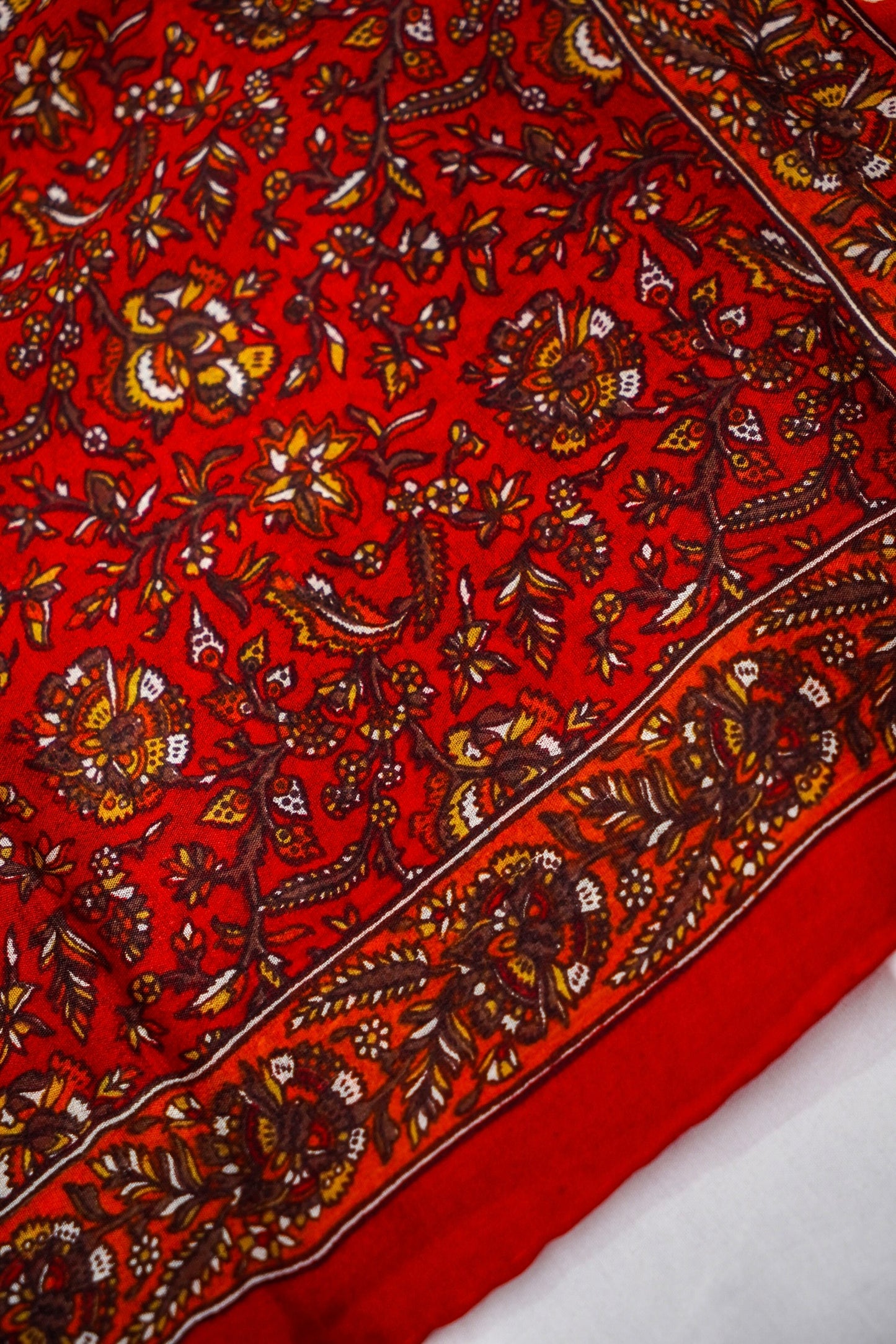 Printed Silk Scarf from Benaras