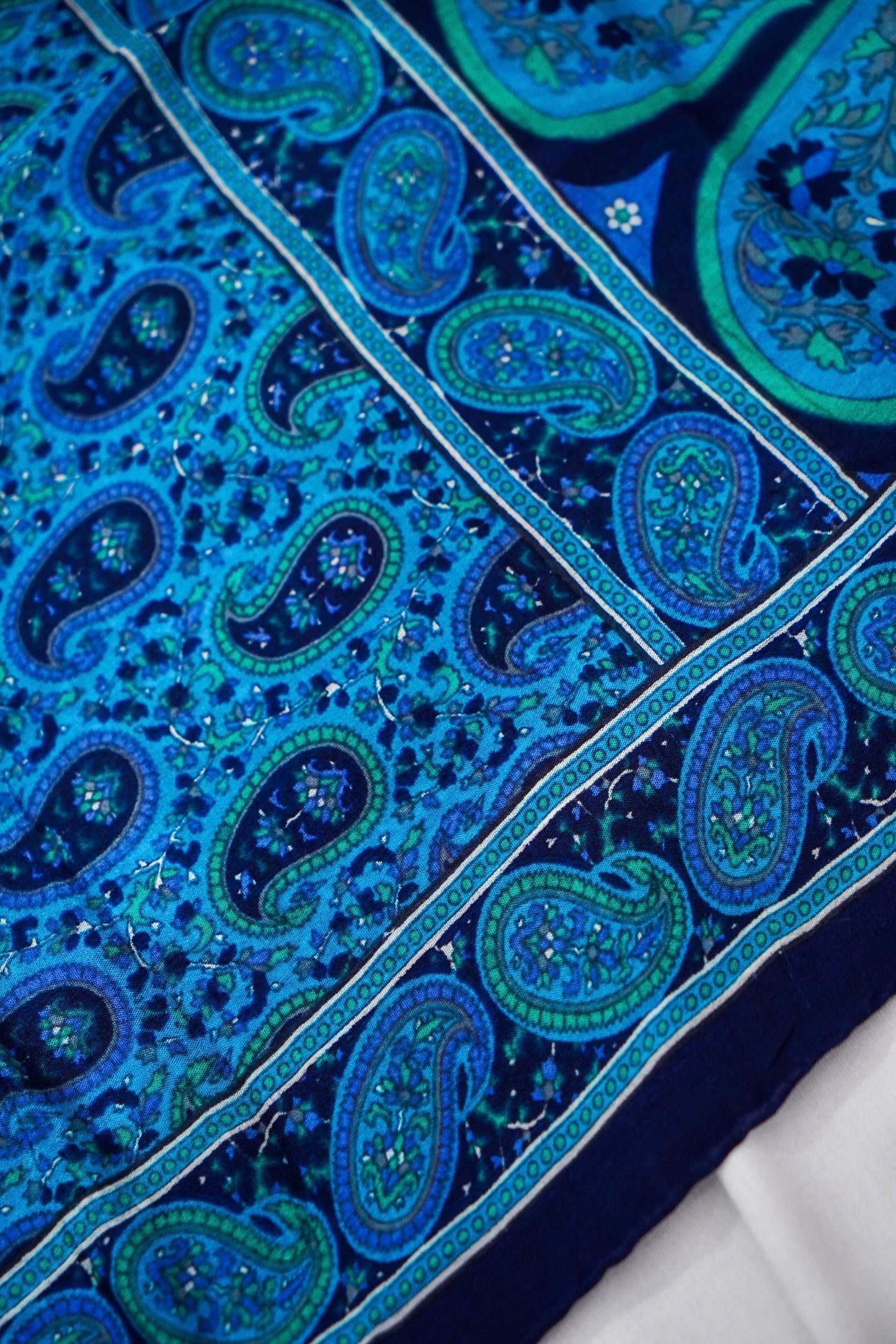 Printed Silk Scarf from Benaras