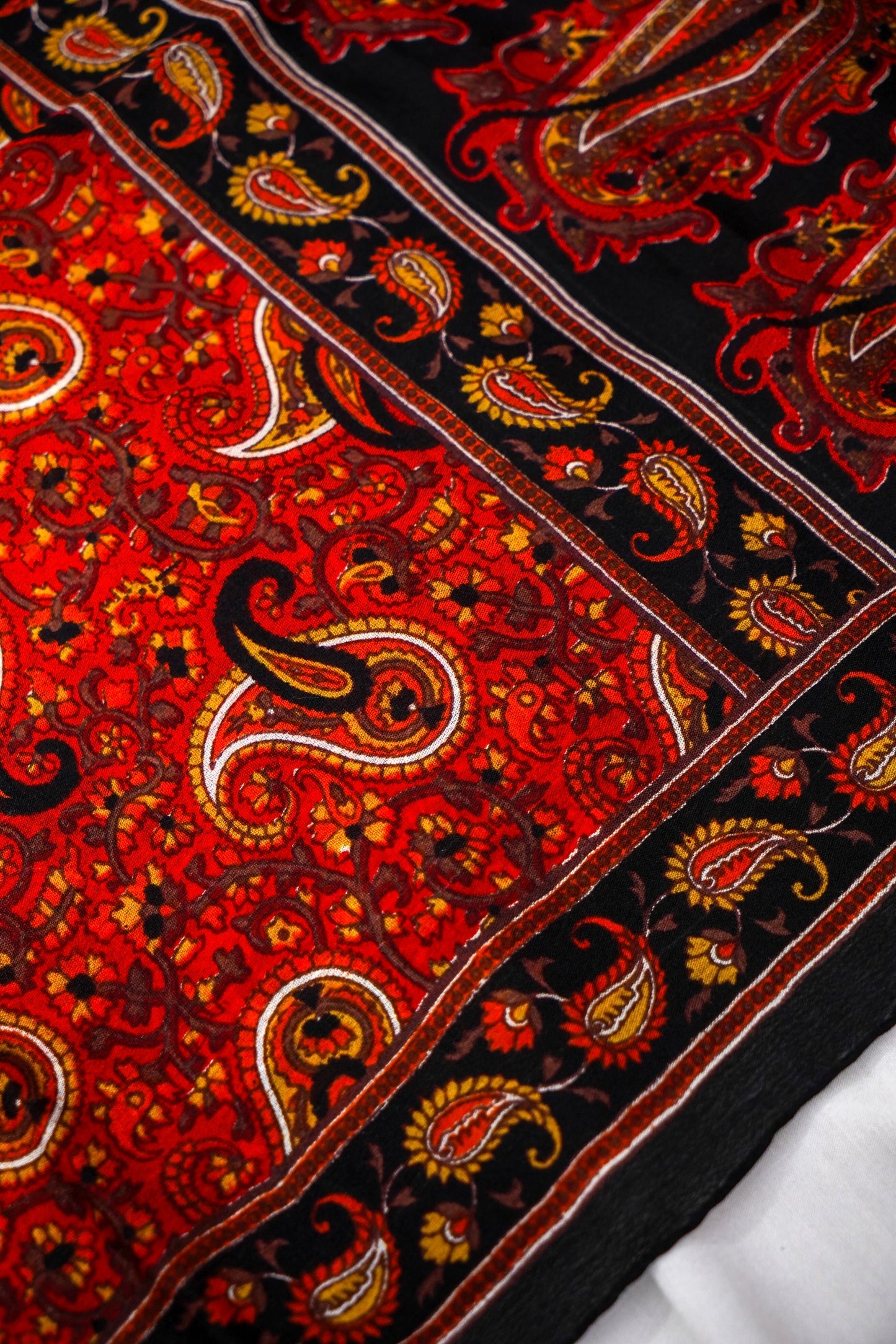 Printed Silk Scarf from Benaras