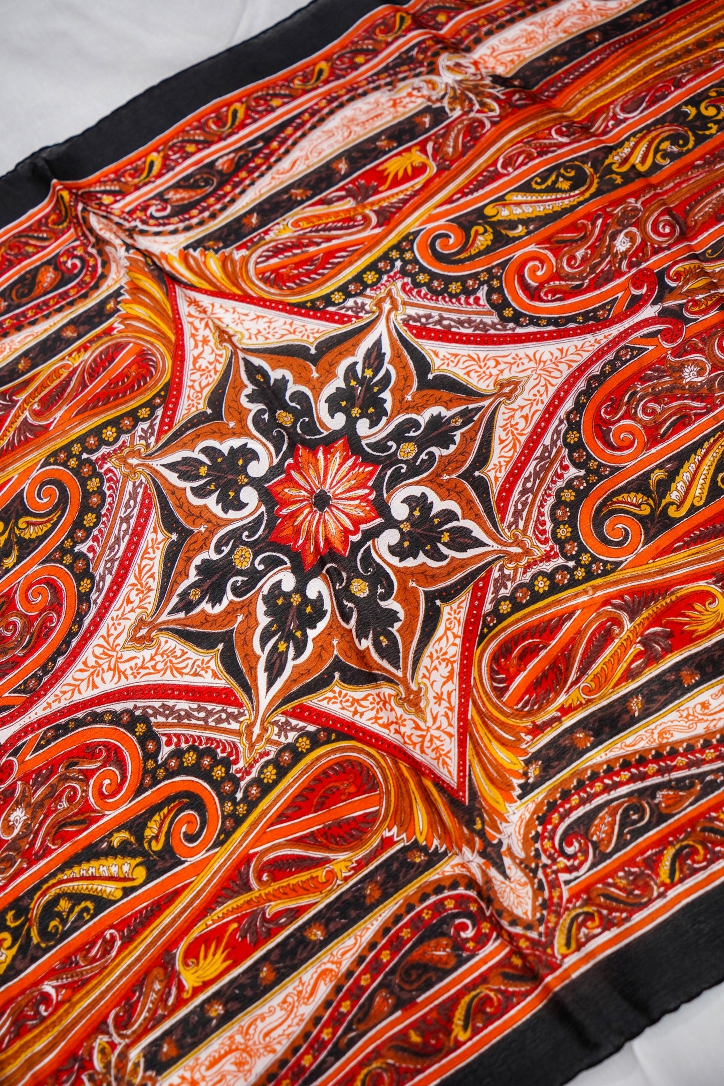 Printed Silk Scarf from Benaras