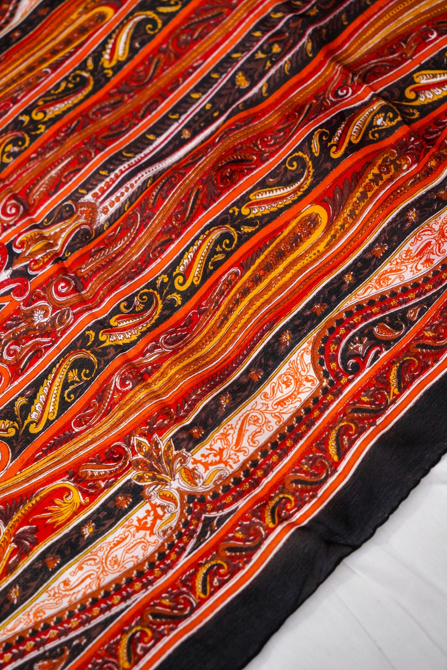 Printed Silk Scarf from Benaras